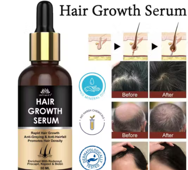 Advanced Hair Growth Serum with Scalp Massager Combo